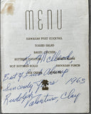 CLAY, CASSIUS & RUDOLPH CLAY SIGNED HIGH SCHOOL SPORTS PROGRAM (1963-JSA-CASSIUS CLAY WAS GUEST SPEAKER)