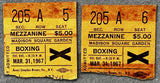 COKES, CURTIS-GYPSY JOE HARRIS OFFICIAL PROGRAM & TWO TICKET STUBS (1967)
