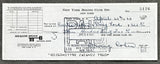 COKES, CURTIS SIGNED PAYROLL CHECK (1963-JOSE STABLE FIGHT)