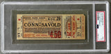 CONN, BILLY-LEE SAVOLD FULL ON SITE TICKET (1940-PSA/DNA EX 5)