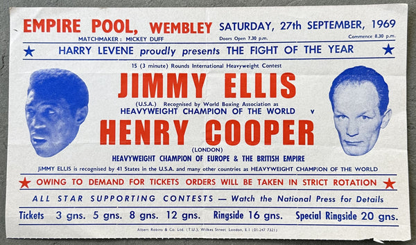 ELLIS, JIMMY-HENRY COOPER ON SITE BROADSIDE POSTER (1969)