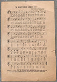 CORBETT, JAMES J.-CHARLES MITCHELL SHEET MUSIC (1894-EXCEEDINGLY RARE)