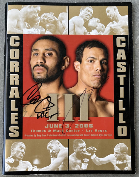 CORRALES, DIEGO-JOSE LUIS CASTILLO III SIGNED OFFICIAL PROGRAM (2006-SIGNED BY BOTH)