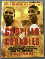 CORRALES, DIEGO-JOSE LUIS CASTILLO I OFFICIAL PROGRAM (2005-INCLUDING POSTER)