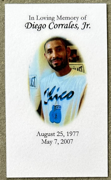 CORRALES, DIEGO FUNERAL CARD (2007)
