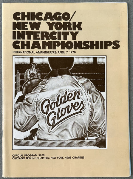 CHICAGO-NEW YORK INTERCITY AMATEUR CHAMPIONSHIPS OFFICIAL PROGRAM (COSTELLO, D. MOORE, SNIPES)