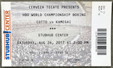 COTTO, MIGUEL-YOSHIHIRO KAMEGAI ON SITE FULL TICKET (2017)