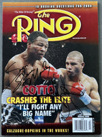 COTTO, MIGUEL & SUGAR SHANE MOSLEY SIGNED RING MAGAZINE (2008-JSA)