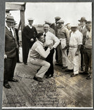 COULON, JOHNNY 3 TIME SIGNED ORIGINAL TYPE 1 PHOTOGRAPH (WITH JACK DEMPSEY)