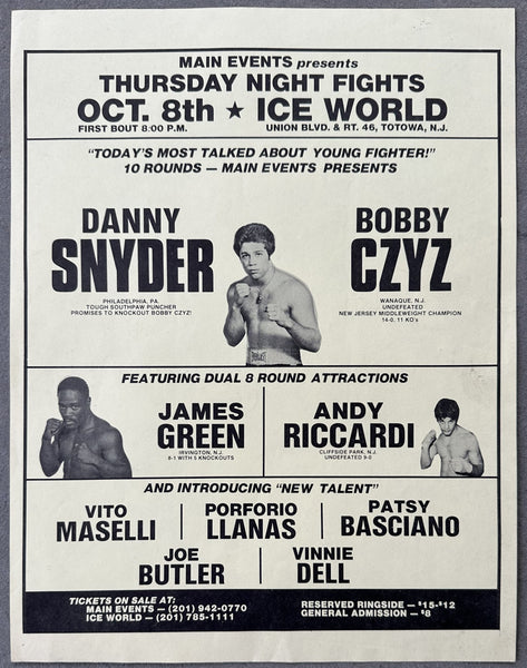 CZYZ, BOBBY-DAN SNYDER ON SITE POSTER/BROADSIDE (1981)