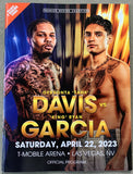 DAVIS, GERVONTA-RYAN GARCIA OFFICIAL PROGRAM (2023)