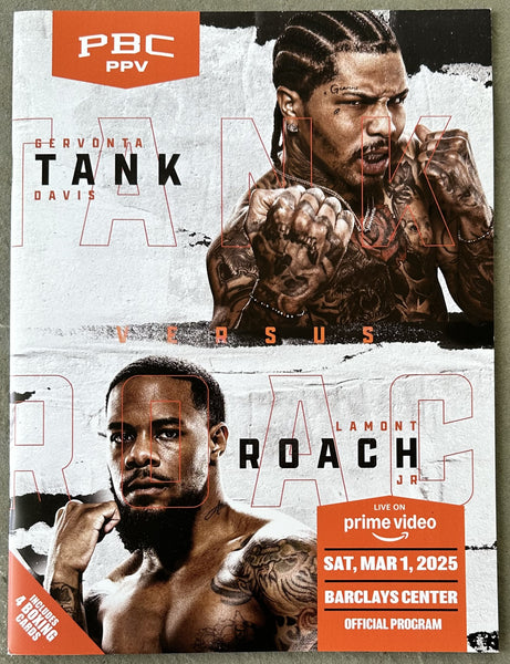 DAVIS, GERVONTA-LAMONT ROACH, JR. OFFICIAL PROGRAM (2025)