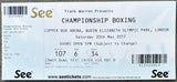DAVIS, GERVONTA-LIAM WALSH ON SITE FULL TICKET (2017)