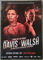 DAVIS, GERVONTA-LIAM WALSH OFFICIAL PROGRAM (2017)