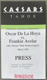 DE LA HOYA, OSCAR-FRANKIE AVELAR PRESS CREDENTIAL (1993)