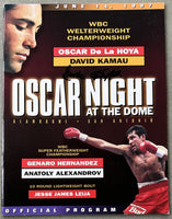 DE LA HOYA, OSCAR-DAVID KAMAU OFFICIAL PROGRAM (1997-SIGNED BY EMILE GRIFFITH)