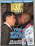 MAYWEATHER, JR., & FLOYD-OSCAR DE LA HOYA SIGNED BOXING DIGEST MAGAZINE (2007-JSA)