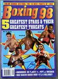 TAPIA, JOHNNY & ROY JONES JR. SIGNED BOXING 98 MAGAZINE (1998-JSA)