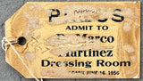DEMARCO, TONY-VINCE MARTINEZ DRESSING ROOM PASS (1956)