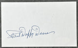 DEAN, PAUL "DAFFY" SIGNED INDEX CARD (JSA)