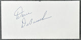 DEBUSSCHERE, DAVE SIGNED INDEX CARD (JSA)