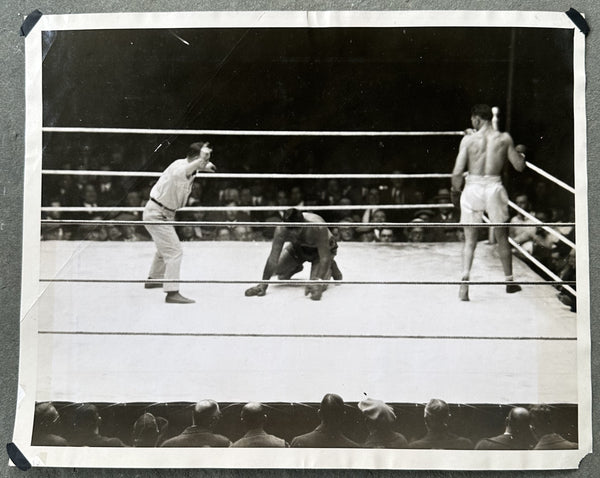 DEMPSEY, JACK-LUIS FIRPO ORIGINAL TYPE 1 PHOTOGRAPH (1923)