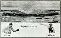 DEMPSEY, JACK-TOMMY GIBBONS REAL PHOTO POSTCARD (1923)