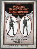 DEMPSEY, JACK-GENE TUNNEY II OFFICIAL PROGRAM (1927-THE LONG COUNT)