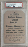 DEMPSEY, JACK-GENE TUNNEY II POLICE CHIEF PASS (1927-PSA/DNA EX 5)