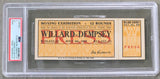 DEMPSEY, JACK-JESS WILLARD FULL PRESS TICKET (1919-DEMPSEY WINS TITLE-PSA/DNA EX 5)