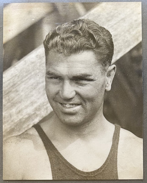 DEMPSEY, JACK ORIGINAL TYPE 1 PHOTOGRAPH (1926-TRAINING FOR TUNNEY)