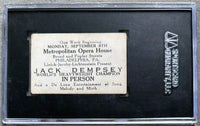 DEMPSEY, JACK METROPOLITAN OPERA HOUSE AD CARD (1920"S-SGC VG 45)