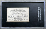 DEMPSEY, JACK METROPOLITAN OPERA HOUSE AD CARD (1920"S-SGC VG 45)
