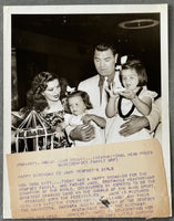 DEMPSEY, JACK & FAMILY TYPE 1 WIRE PHOTO (1938)