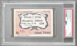 DIXON, GEORGE-FRANK ERNE STUBLESS TICKET (1896-PSA/DNA EX 5)