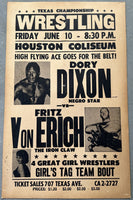 VON ERICH, FRITZ-DORY DIXON ON SITE POSTER (1966)