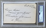 DIXON, GEORGE INK SIGNED ALBUM PAGE (1904-PSA/DNA)