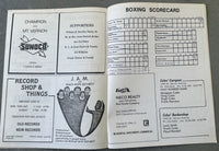 DOUGLAS, JAMES "BUSTER"-DAN O'MALLEY OFFICIAL PROGRAM (1981-DOUGLAS PRO DEBUT)