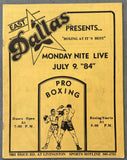DOUGLAS, JAMES "BUSTER"-DAVE STARKEY OFFICIAL PROGRAM (1984)