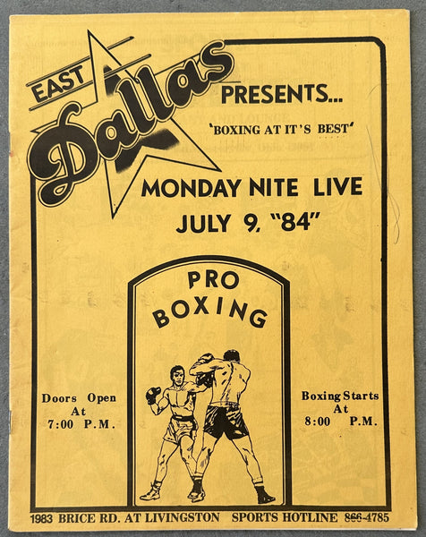 DOUGLAS, JAMES "BUSTER"-DAVE STARKEY OFFICIAL PROGRAM (1984)