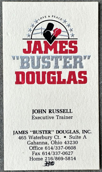 DOUGLAS, JAMES "BUSTER BUSINESS CARD