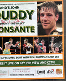 DUDDY, "IRISH" JOHN-ANTHONY BONSANTE SIGNED ON SITE POSTER (2007)