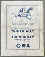 DUNDEE, VINCE-JACK HOOD OFFICIAL PROGRAM (1931)