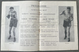 DUNDEE, VINCE-JACK HOOD OFFICIAL PROGRAM (1931)