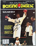 LEONARD, SUGAR RAY & ANGELO DUNDEE SIGNED BOXING DIGEST (1979-JSA)