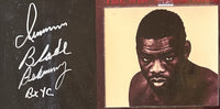 DURAN, ROBERTO-IRAN BARKLEY RARE SIGNED ON SITE LOBBY POSTER & TICKET STUBS (1989-DURAN WINS TITLE)