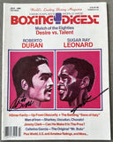 LEONARD, SUGAR RAY & ROBERTO DURAN I SIGNED BOXING DIGEST MAGAZINE (1980-JSA)