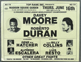DURAN, ROBERTO-DAVEY MOORE BROADSIDE POSTER (1983)