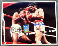 DURAN, ROBERTO SIGNED BOXING HALL OF FAME PHOTO (JSA)