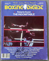 DURAN, ROBERTO SIGNED BOXING DIGEST MAGAZINE (1980)